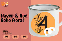 Haven &amp; Hue Boho Floral Monogram Product Image 1