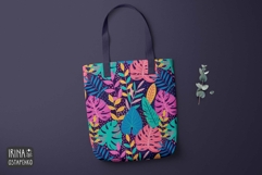 Vibrant Tropical Jungle Leaves Seamless Pattern Product Image 5