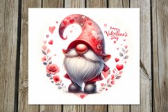 Valentine gnome | watercolor tumbler sublimation design Product Image 5