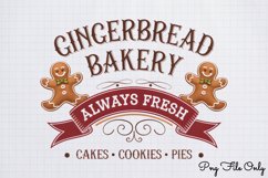 Christmas Gingerbread Sublimation Clipart PNG Product Image 1