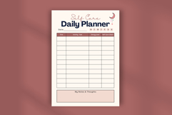 Boho Self-Care Daily Planner Template | Canva Editable Product Image 4