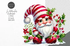 Christmas clipart, Gnome clipart, Winter clipart Product Image 1