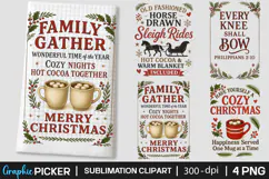 Christmas Kitchen Towel PNG, Christmas PNG, Retro Christmas Product Image 1
