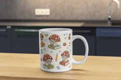 Back-to-School Scholastic Shrooms Seamless Pattern Product Image 5
