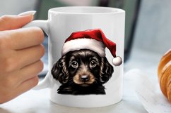 Christmas Peeking Dogs Clipart, Christmas PNG Product Image 5