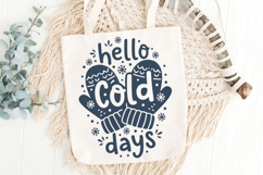 Hello Cold Days Svg, Sweater Weather Svg, Winter Season Svg. Product Image 5