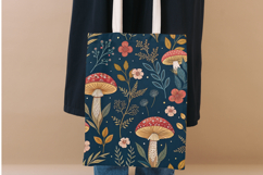 Maximalist Mushroom Tapestry Luxury Paper, Seamless Pattern Product Image 5