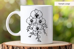 Wedding Orchid Bouquet SVG Product Image 5