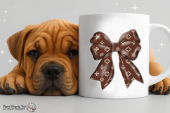 Luxury Brown Bow PNG Chic Fashion Ribbon Elegant Design Product Image 6