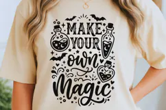 Make Your Own Magic Svg, Halloween Witch Svg, Positive Svg. Product Image 6