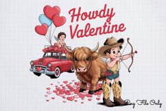 Howdy valentine PNG Product Image 1
