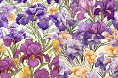 Boho Irisis Seamless Patterns - 300DPI Product Image 5