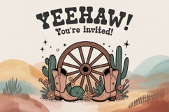 Howdy Cowgirl Font Western, Country, Cricut &amp; Rodeo Style Product Image 4