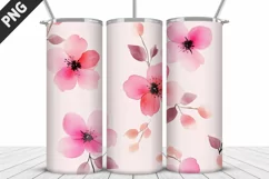 Flowers Tumbler Design | Valentine's Day Tumbler Wrap Product Image 2