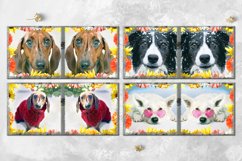 Dogs &amp; Flowers | Mug Sublimation design bundle, JPG Product Image 5