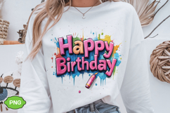 Happy Birthday PNG Design Sublimation | Happy Birthday Product Image 5