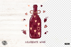Doodle Summer Wine Clipart Product Image 1