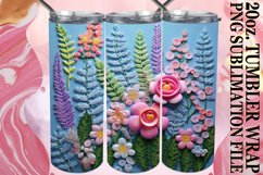 Floral Tumbler Sublimation Magic Product Image 1