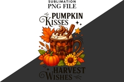 Pumpkin kisses png design for T-shirts Product Image 2