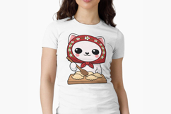 Babushka Cat Pierogi Vector file Product Image 6