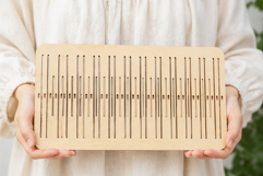 Double slotted rigid heddle with 21 slot for band weaving me Product Image 5