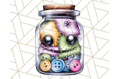 Halloween Monster Clipart PNG, Monsters in Jars, Spooky Png Product Image 5