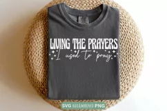 Living The Prayers SVG | Christian SVG | Religious SVG PNG Product Image 2