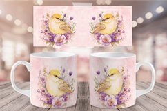 Birds and Flowers Mug Sublimation | Coffee Cup Wrap Bundle Product Image 6