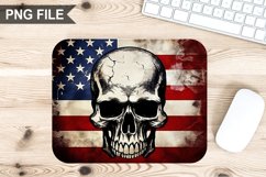 4th Of July Skull Sublimation Mouse Pad PNG Bundle Product Image 6