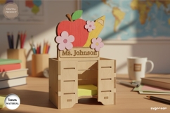 Teacher Sticky Note Holder SVG Bundle | Glowforge | Gift Product Image 5