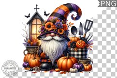 Halloween kitchen Gnome Sublimation - Clipart PNG Bundle Product Image 5