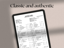 University and College Transcript Template, MS Word, docs Product Image 5