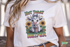 Cute Highland Cow Png Sublimation Product Image 2
