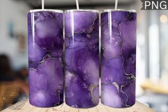 Purple Luxury Alcohol Ink Tumbler Wrap -High Quality 300 Dpi Product Image 1