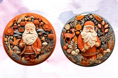 Santa Claus Felted Wool Ornament Bundle, Santa Claus Product Image 6