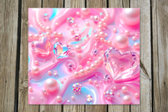 Love Pearls | 4 valentine Skinny tumbler sublimation designs Product Image 5