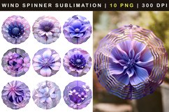10 Wind Spinner Sublimation Flowers Product Image 1