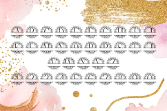 Willow Crown Split Monogram - Elegant Botanical Serif Font Product Image 4