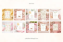 Baby Shower Invitation Canva Mockups Product Image 5