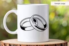 Minimalist Wedding Rings SVG Product Image 5
