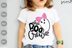 The Boo Crew SVG Cut Files/ Halloween Boo SVG Design Product Image 3