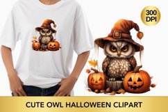 Cute owl halloween clipart, owl sublimation Product Image 1