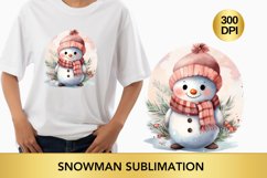 Christmas snowman clipart, snowman Bundle Product Image 3