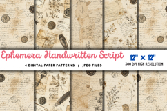 Ephemera Handwritten Script Wallpaper JPG Product Image 1