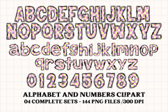 Baby Girl Alphabet, baby girl letters doodle, baby clipart Product Image 5