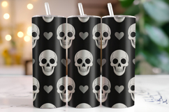 Halloween Skull Tumbler Wrap | Sublimation | Tumblers Product Image 1