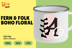 Fern &amp; Folk Boho Floral Monogram Product Image 1
