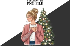 Christmas motivational women png design for T-shirts Product Image 2