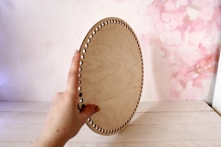 Basket base round 12 inch 30 cm digital file laser cut file Product Image 4