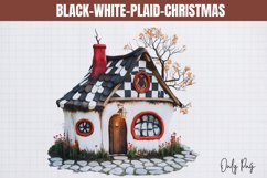 Black-White-Plaid-Christmas Sublimation Product Image 1